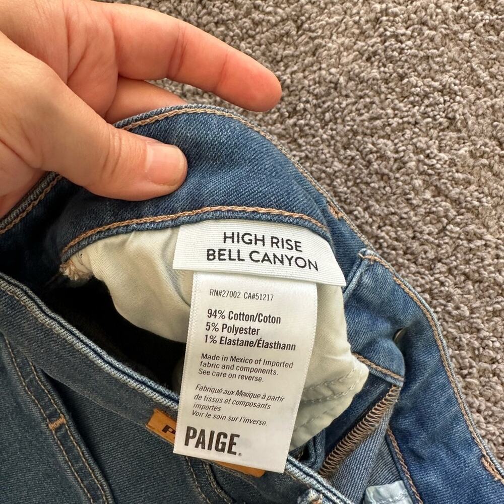 PAIGE Blue Flare & Wide Leg Jeans - Picture 5 of 10